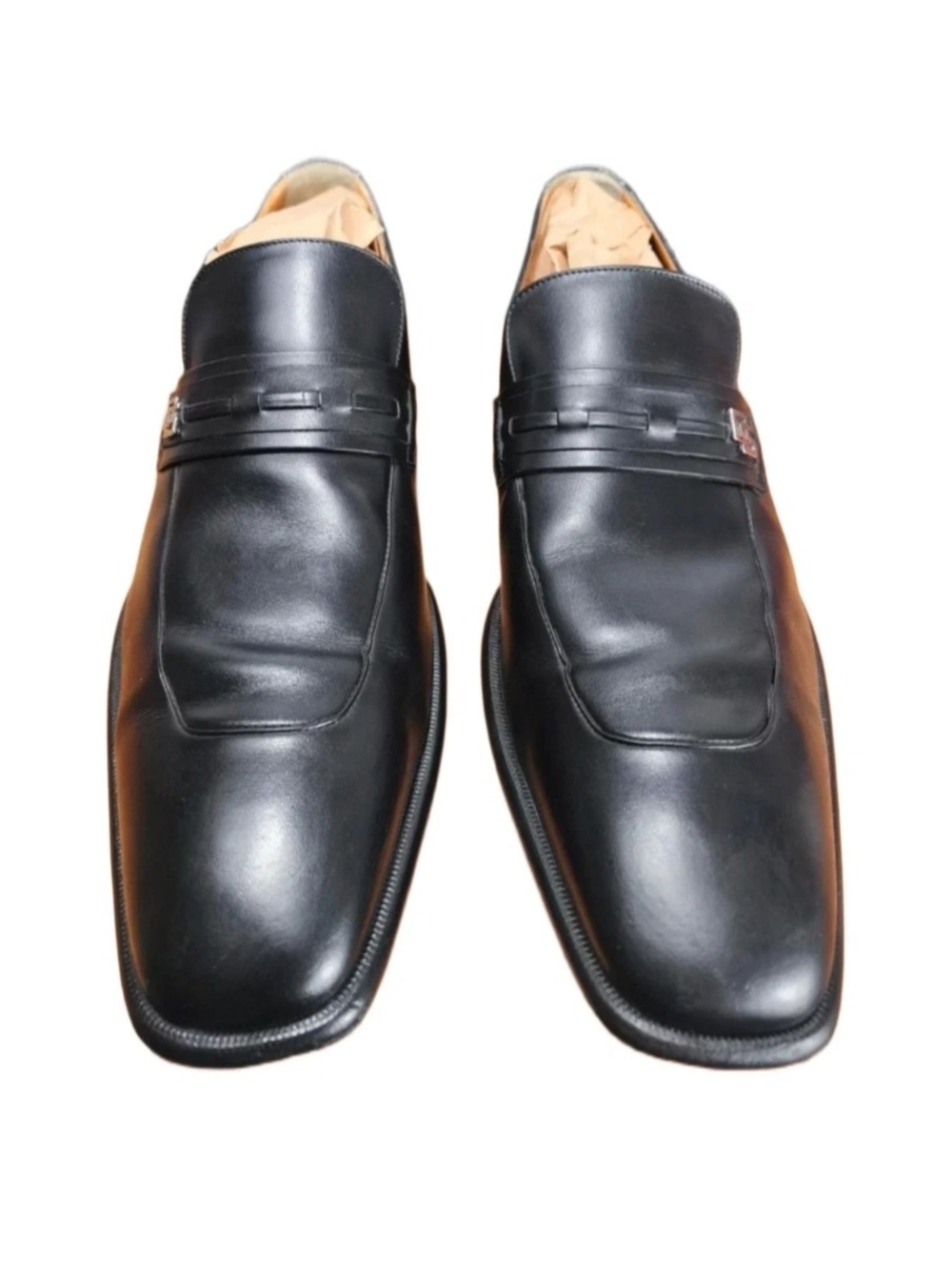 Dolce & Gabbana Black Leather Slip-On Loafers
